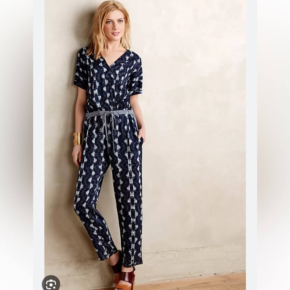 Anthropologie Velvet brand jumpsuit